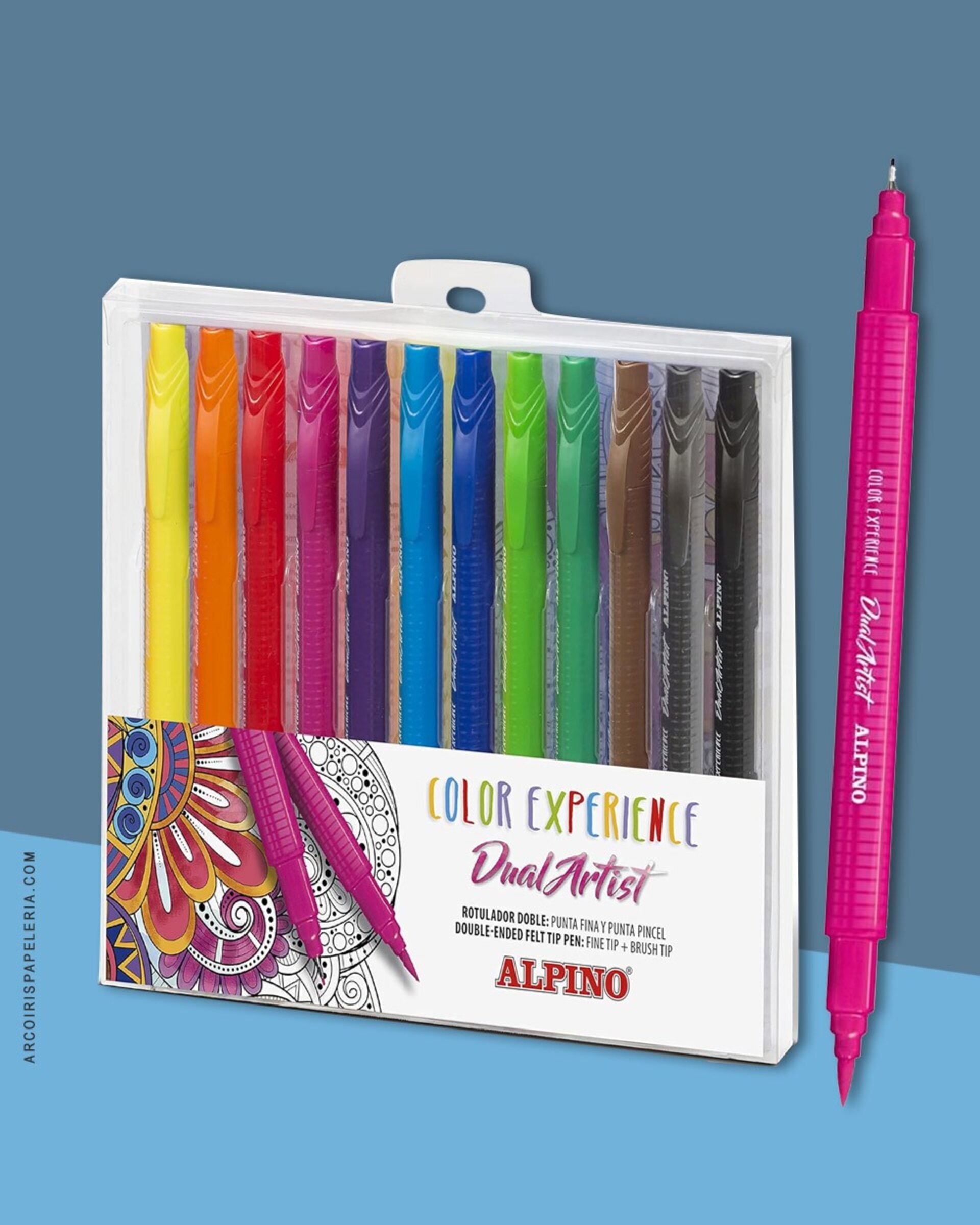 Punta pincel + fina ALPINO Dual artist - 1