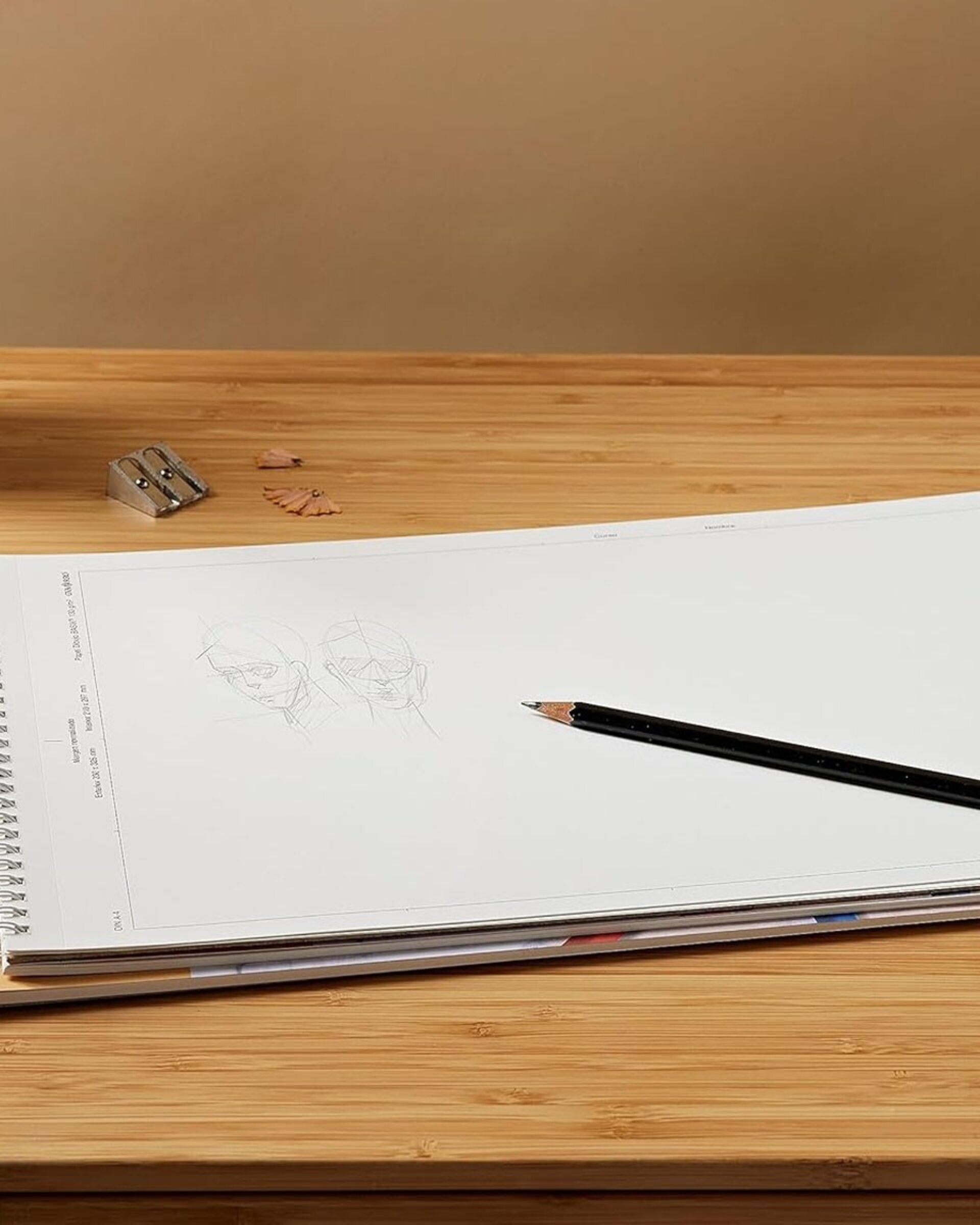 CANSON Basik A4+ con recuadro BLOC 20 hojas 130g papel dibujo - 2