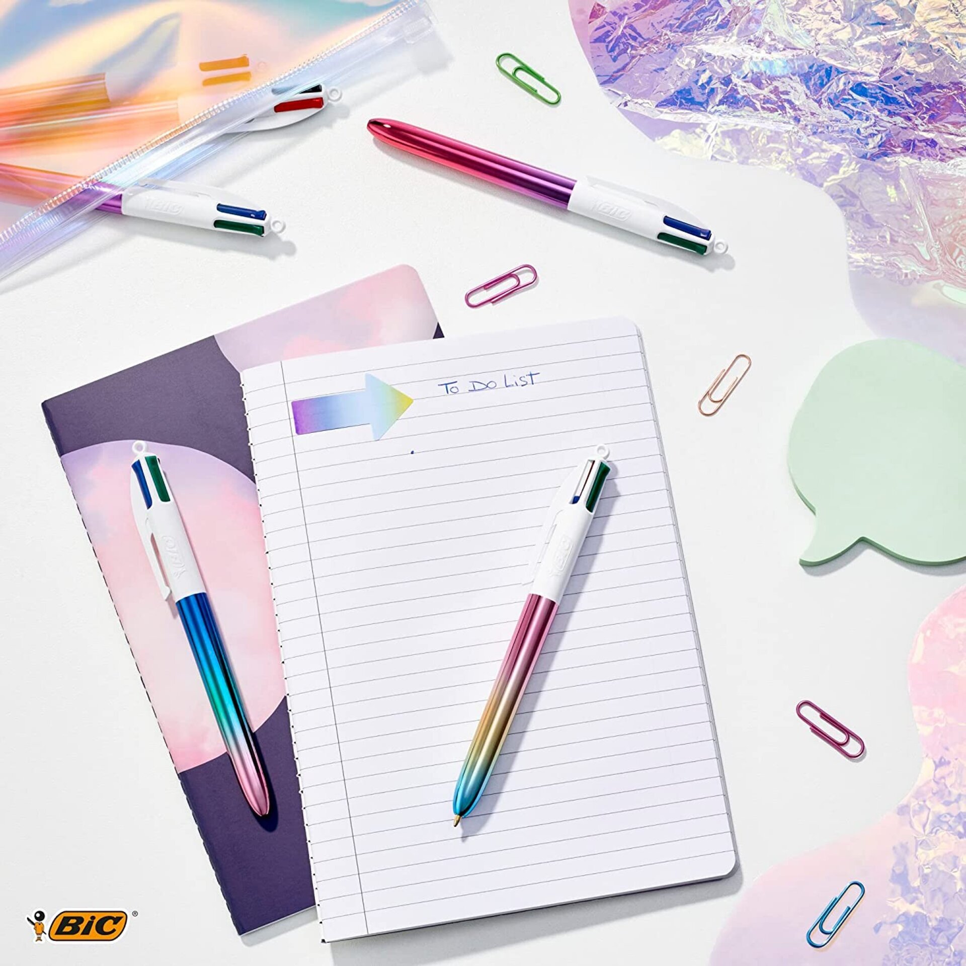 Bolígrafo BIC Gradient shine 4 colores - 2